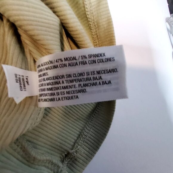 A New Day Light Green Sleeveless Ribbed Top Size XL Cotton Blend Comfortable fit - Picture 8 of 8